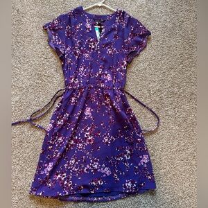 41 Hawthorn purple floral dress, NWT